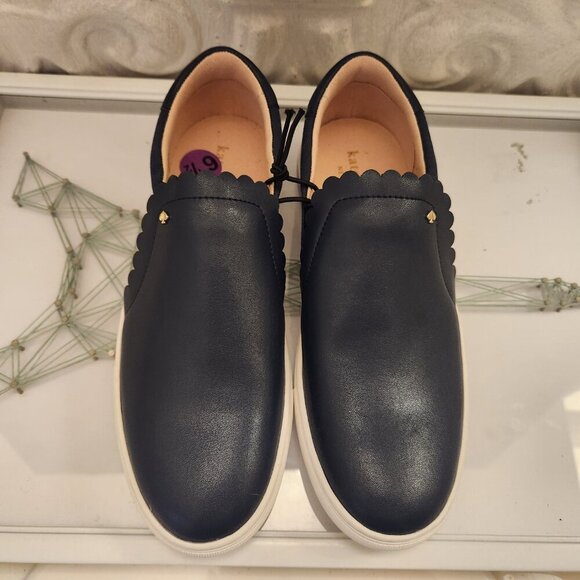 NWOB Kate Spade Aleta Scalloped Slip-on Sneakers. MSRP $129. Size 6.5. N UWT - Picture 3 of 10